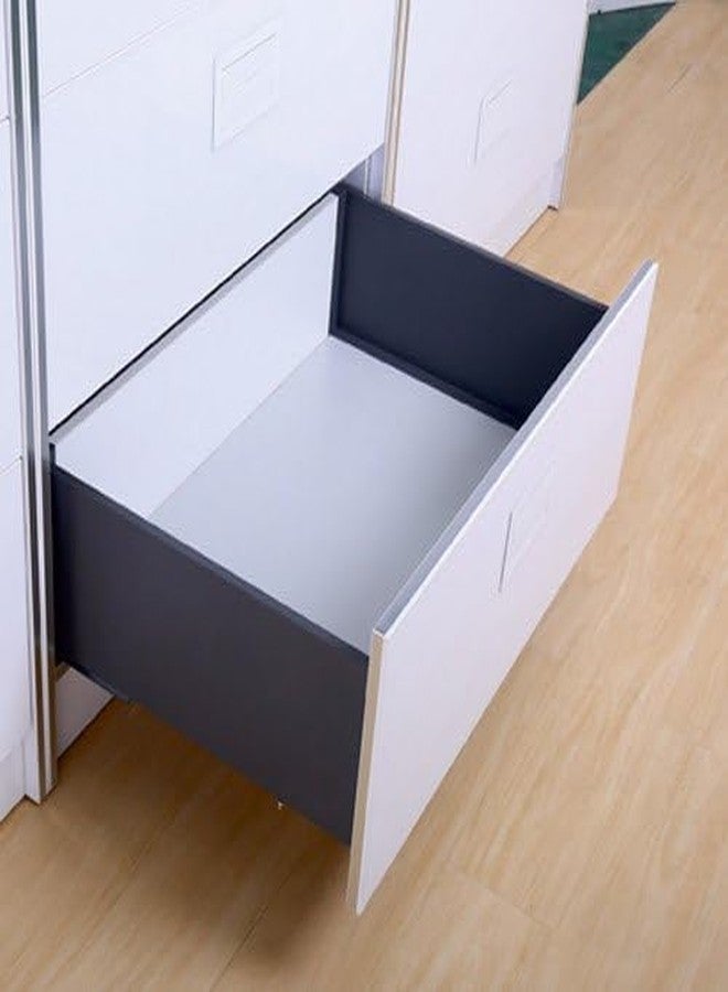 DBR Kitchen Slim Tandem Box for Drawer System With Soft Close Load Capacity Upto 40 Kg (Grey, 4 x 20 Inch) (Depth 500mm) Wood - Image 2